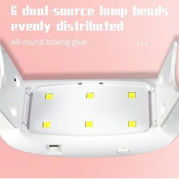 Mini UV Led LED-uri Lampa de Unghii cu Gel cu Uscare Rapida Unghii Manichiura 6 LED-uri Lanterna Portabilitate Unghii Uscător de Mașină de Instrumente Nail Art