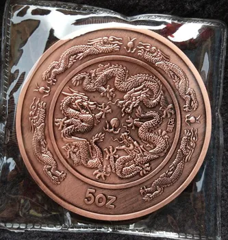 Chineză Colecții Rare statuie dragon monede Comemorative