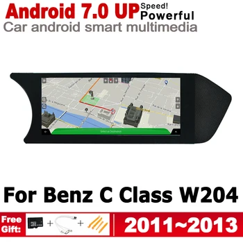Ecran HD Android Pentru Mercedes Benz C Class W204 2011~2013 NTG Auto GPS Navi Harta Stereo Stil Original, Player Multimedia, Radio