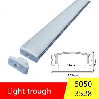 DHL 10-100Sets LED profil aluminiu U Stil 1M 5050 pentru 5730 lăptos/trans LED greu bar de lumină led-uri bara de aluminiu canal de locuințe