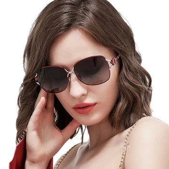 Brand de lux de Designer pentru Femei Polarizare ochelari de Soare Jad Nas Tampoane Doamnă Elegant Ochelari de Soare de Conducere de sex Feminin de Ochelari Oculos De Sol