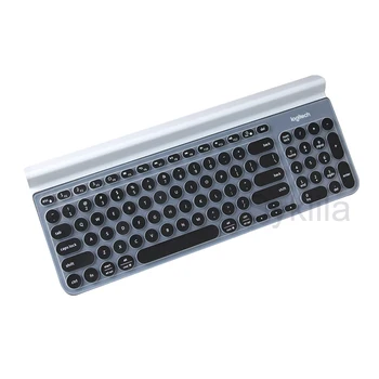K780 Capac Tastatură pentru Logitech K 780 fără Fir Transparent Negru transparent UE NE-Film Silicon TPU