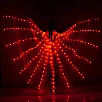 LED-uri Stralucitoare Aripi Costum de Balet Fluorescente Dans de Fluturi Mantie de Dans Costum Belly Dance Mantie Propunerii de Performanță Îmbrăcăminte