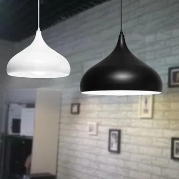 Epocă pandantiv lumini de aluminiu lămpi Nordic Retro Lumina Industriale cușcă Restaurant de Cafea Iluminat Dormitor luciu lampă de pandantiv