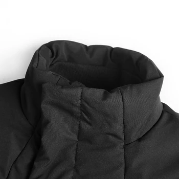 Oamenii Iarnă Noi Îngroșat Moda Stil European Scurtă Strat de Bumbac pentru Bărbați Guler Negru Cald Termice cu Fermoar Captusit Haina F8278