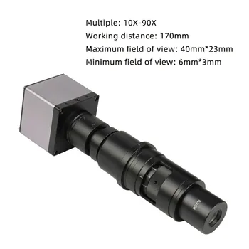 2020 Nou Full HD 1080P 60FPS Industriale Electronic Digital Video Microscop se Concentreze pe Deplin HDMI 10-300X Lupa pentru Welding Repair