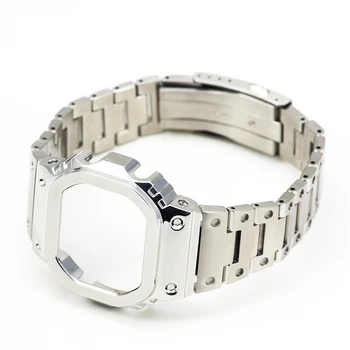 Cea de-a Patra Generație Watchband GW-B5600 316L din Oțel Inoxidabil Bezel DW5600 GW-M5610 Curea de Metal
