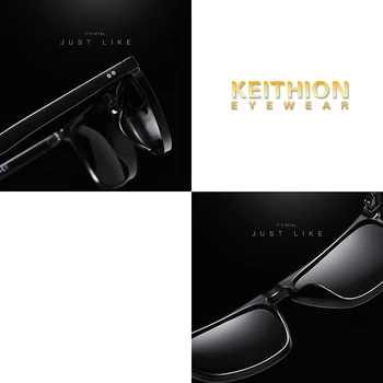 KEITHION Brand Polarizat ochelari de soare Barbati UV400 Clasic Masculin Pătrat Ochelari de Conducere de Călătorie Ochelari de Gafas Oculos
