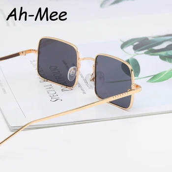 Mic Pătrat ochelari de Soare Femei Vintage de Designer de Brand Cadru Metalic Gradient de Lentile de Ochelari de Soare Femei Personalitate Nuante UV400