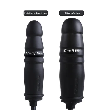 3 tipuri Gonflabile Anal Plug din Silicon Vibrator Expander Anus Dilatator airbag Butt Plug Intima jucarii sexuale pentru Barbati Prostata pentru Masaj