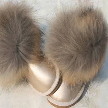 JOYHOPY din piele pentru Copii Pantofi Mari de blană Cald Gros Pantofi Copii Băieți Fete Cizme de Zăpadă de Iarnă Pantofi pentru Copii