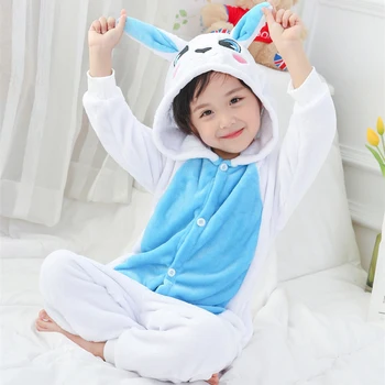 Kigurumi Trusou Baieti Fete Seturi de Pijama Calde de Iarnă pentru Copii Unicorn Panda Animal Pijamale Pijamale pentru Copii Pijamale