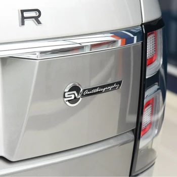 3D Metal caroserie Autocolant Logo-ul SVR Grila Fata Portbagaj Decor Insigna Emblema pentru Land Rover Range Rover Evoque Sport Discovery