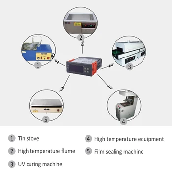 10A AC220V 2200W Digital Controler de Temperatura Termostat Termostat Incubatorul de Termocuplu -99~400℃/-146.2~752℉ + Senzor