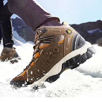 HUMTTO Barbati din Piele Drumeții Pantofi de Alpinism Impermeabil Bărbați Femei Sportive în aer liber Ghete Trekking Turism Adidași de Dimensiuni Mari