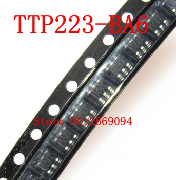 3000buc/lot Transport Gratuit TTP223-BA6 TTP223 BA6 Speed Touch IC chip Ecran 223B SOT23-6 noi