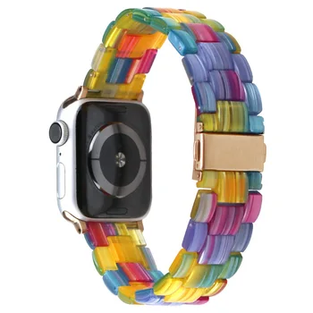 Essidi Benzile de Rășină Correa Pentru Apple Watch Serie SE 6 5 4 40 44mm Curea Bucla Pentru Iwatch 3 2 1 38 42mm Bratara de Înlocuire