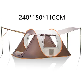 Camping Cort Mare Space3-4 persoane Automata a Vitezei Deschide Aruncat Pop-Up Windproof Camping Cort de Familie