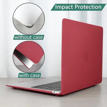 Mai nou Mat Vin Rosu Caz Laptop pentru Macbook Pro Retina Air 13