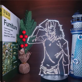 EROUL MEU mediul ACADEMIC 3D Lampa Shota Aizawa Figura de Acțiune a CONDUS Lumina de Noapte Boku no Hero Academia Lampara Cameră Decor de Crăciun Cadou de Crăciun
