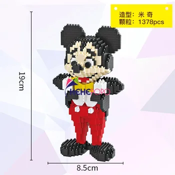 1341pcs 9052 Rață Blocuri de desen Animat Model DIY Cărămizi de Construcție Licitație Cifre Dona Modelul Jucarii Copii Anime Juguetes Fete Cadouri