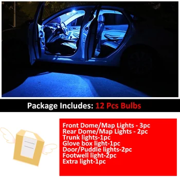 Pentru 2008 2009 2010 2011 2012 2013 anii-2016 Opel Insignia Sedan Saloon, Estate Hatchback Sport 12 Buc bec LED Lumina de Interior