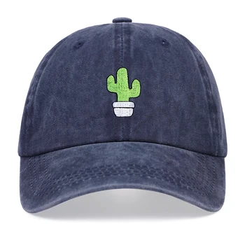 Moda de vara Spălat Șapcă de Baseball Cactus Brodate Hip Hop capace de Bărbați și Femei în aer liber protecție Solară, Pălării Reglabil sălbatice Pălării