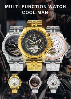 Mascul adult tip încheietura Ceas de Aur pentru Bărbați Automată Militare Ceasuri de mână de Brand de Top de Lux din Oțel Inoxidabil Curea relojes hombre 2020 modernos Cadou