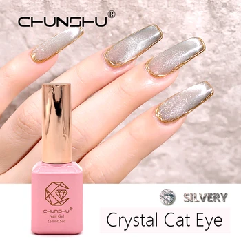 CHUN SHU 15ML Cristal de Ochi de Pisica Gelpolish Multi-funcție 9D Larg 