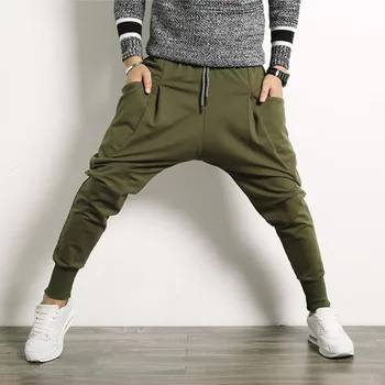 De Brand Nou Joggeri Moda 2020 Pantalon Homme Casual Drop Crotch Hip Hop Pantaloni Plus Dimensiune Streetwear Pantaloni Barbati Pantaloni 5XL