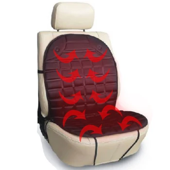 Iarna auto 12v electrice incalzite perna fibra de carbon departe infraroșu de îngrijire a sănătății mașină încălzită pernei scaunului încălzit huse auto