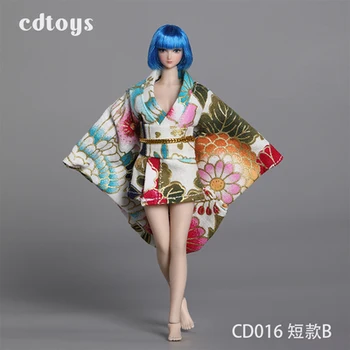 Pre-vânzare 1/12 scară soldat de sex feminin kimono costum model potrivit pentru 6 inch TBLeague acțiune figura corp accesorii