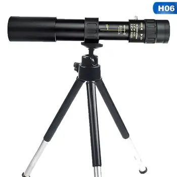 PF-003 10-300x40 Telescop Monocular Compact Retractabil cu Zoom Impermeabil Bak4 Profesionale HD ED Pahar Cu Trepied Telefon Clip