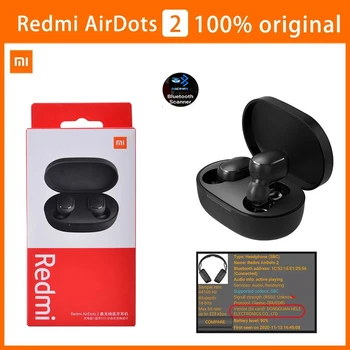Original Redmi Airdots 2 TWS Căști Bluetooth Redmi Airdots Pro 2 Stereo Wireless Căști Xiaomi Airdots 2 Sport Căști