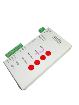 LED T1000S Card SD 128 Pixeli Controller,DC5~24V,pentru WS2801 WS2811 WS2812B LPD6803 CONDUS 2048 benzi de lumină lampă