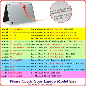 Mat caz Pentru Apple Macbook Pro Retina de Aer 11 12 13 15 16 Noi Aer 13 A2179 Acoperire pentru Macbook M1 Chip Aer A2337 Pro A2338 Caz