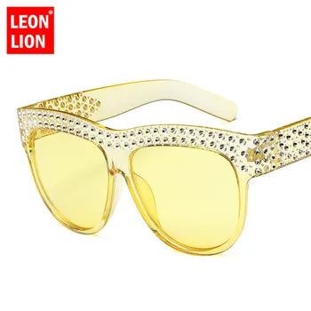 LeonLion 2021 Vintage Punk ochelari de Soare Femei/Bărbați Bomboane Culori Clasice în aer liber Oculos Gafas De Sol UV400 Rama Mare Ochelari de Soare