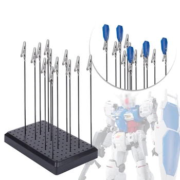 Model de Instrument Color 9 X 14 Găuri Pictura suportul de Bază cu 10/20buc Metal Clip Aligator Stick pentru Gundam Construirea Modelului Seturi de scule