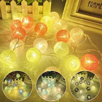 2M 20LED Decoratiuni de Paste pentru Casa de Iepure Ou Benzi cu LED-uri de Lumină DIY Ouă de Paști pentru Copii Cadouri de Paști Paște Fericit Petrecere Decoratiuni