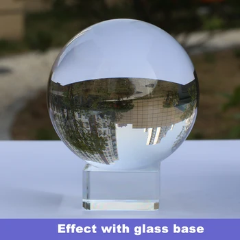 Clar K9 Lentile de Cristal Minge de 60 mm 70 mm 80 mm Fotografie Lensball Pahar Mare de Divinație Glob Mare Sferă de Magie Cu Stand de Bază Sac