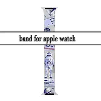 Silicon moale Sport Watchband Pentru Apple Watch 5/4/3/2/1 38mm 42mm model Imprimat Curea de Cauciuc Pentru iwatch Seria 4 5 40mm 44mm