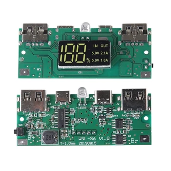 Detașabile Dual USB LCD Power Bank Shell 8x18650 Acumulatorul Extern Portabil Cutie fără Acumulator Powerbank Protector