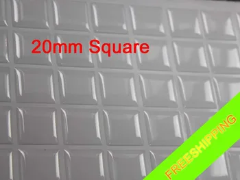 20mm Pătrat Boltit Epoxidice Autocolante de Etanșare pentru Meserii DIY Efect 3D Face Bijuterii