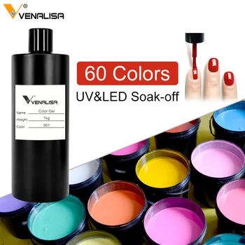 Design Nail Art Manichiura Venalisa 60 de Culori 1000Ml Soak Off Email Gel de unghii UV Gel lac de Unghii lac Lac Materii Prime