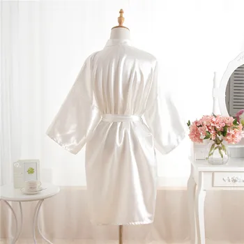 Plus Dimensiune Moda Doamnelor De Vară Mini Kimono Scurt, Halat De Baie Rochie Albă De Femei Din China, Raionul Yukata Camasa De Noapte, Pijama Mujer Mds002