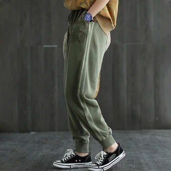 Max LuLu 2020 Toamna De Moda Coreeană Doamnelor Modele Imprimate Streetwear Elastica Fitness Pantaloni De Trening Femei Casual Pantaloni Plus Dimensiune