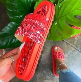 Călătorie Luminoase de Culoare Papuci de Primăvară/vară a Femeilor Plat cu Pantofi de Plaja de Moda Sălbatic Flip Flop 2020 Nouă Femei Pantofi Sandale