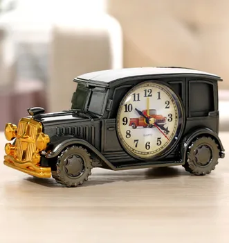 Mașină de epocă Băieți Ceas Deșteptător Forma Creativ Retro, Cadouri de Lux, Mobilier Boutique Home Decorator Cuarț ceas deșteptător Student