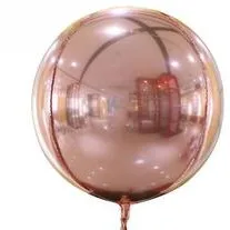 5pcs 4D Balon de Folie de 10inch Rotund în Formă de Folie de Aluminiu Balon Petrecere Copil de Dus Decor Baloane Colorate Consumabile