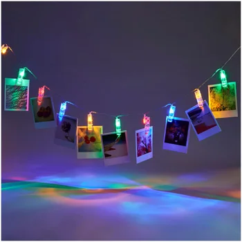 LED lumini șir cu mini crystal clipuri pentru fotografie polaroid indicele de film de afișare lumina dormitor decor